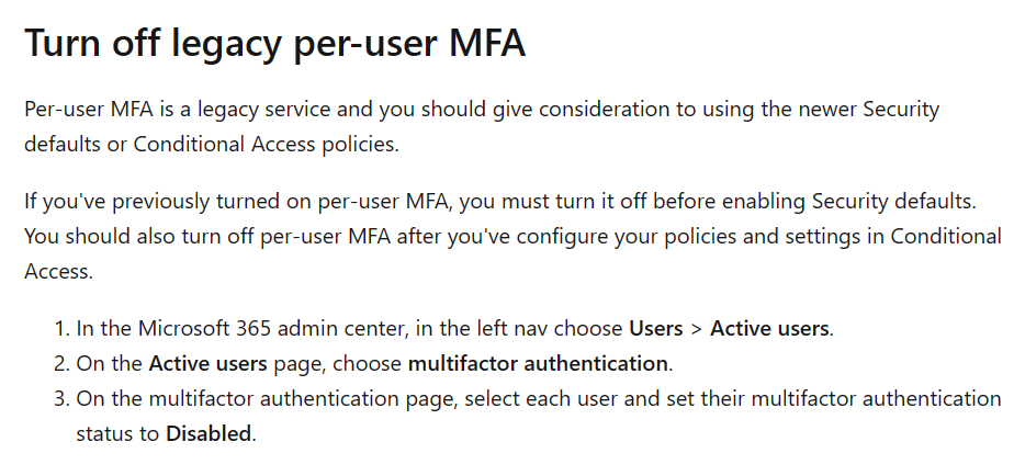 How do i disable the MFA on my accounts? - Microsoft Q&A
