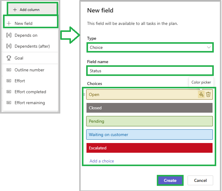 Converting %Complete to a Status dropdown in Planner - Microsoft Q&A