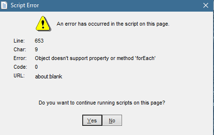 Script Error - Microsoft Q&A