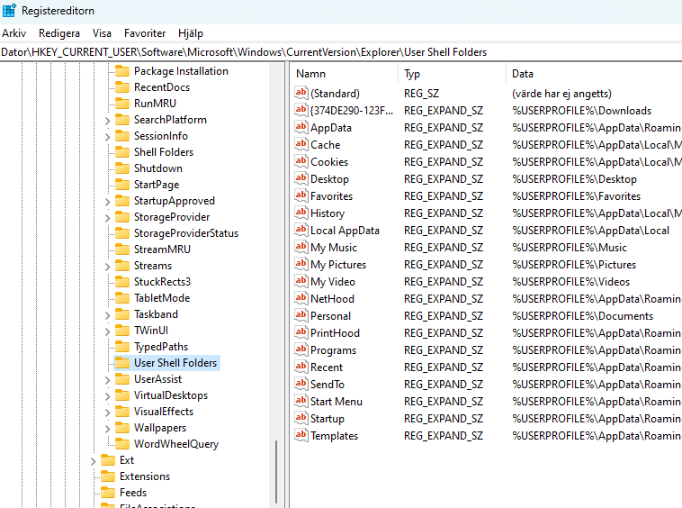 Some folders in my 