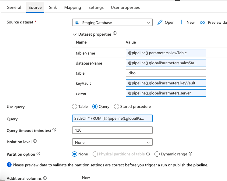 Dynamic mapping to Salesforce sink - Microsoft Q&A