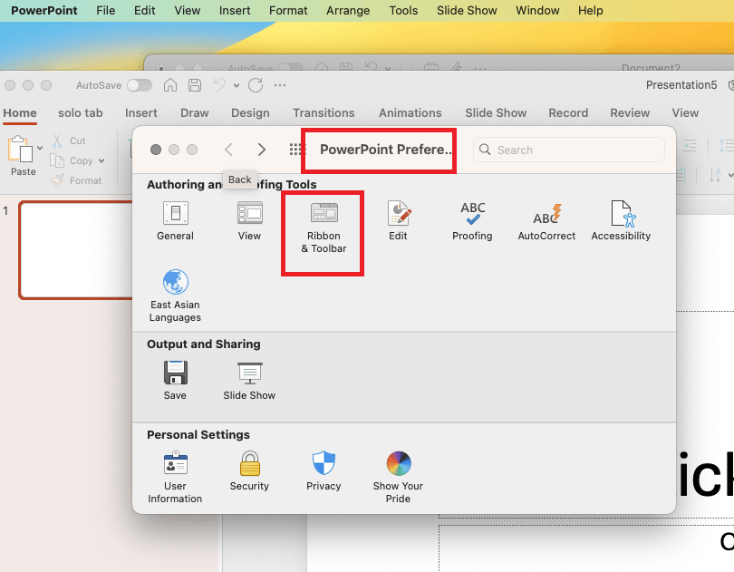 Can't change tab name on Powerpoint's ribbon - Microsoft Q&A