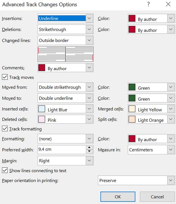 How to disable Track Moves but keep Track Changes? - Microsoft Q&A