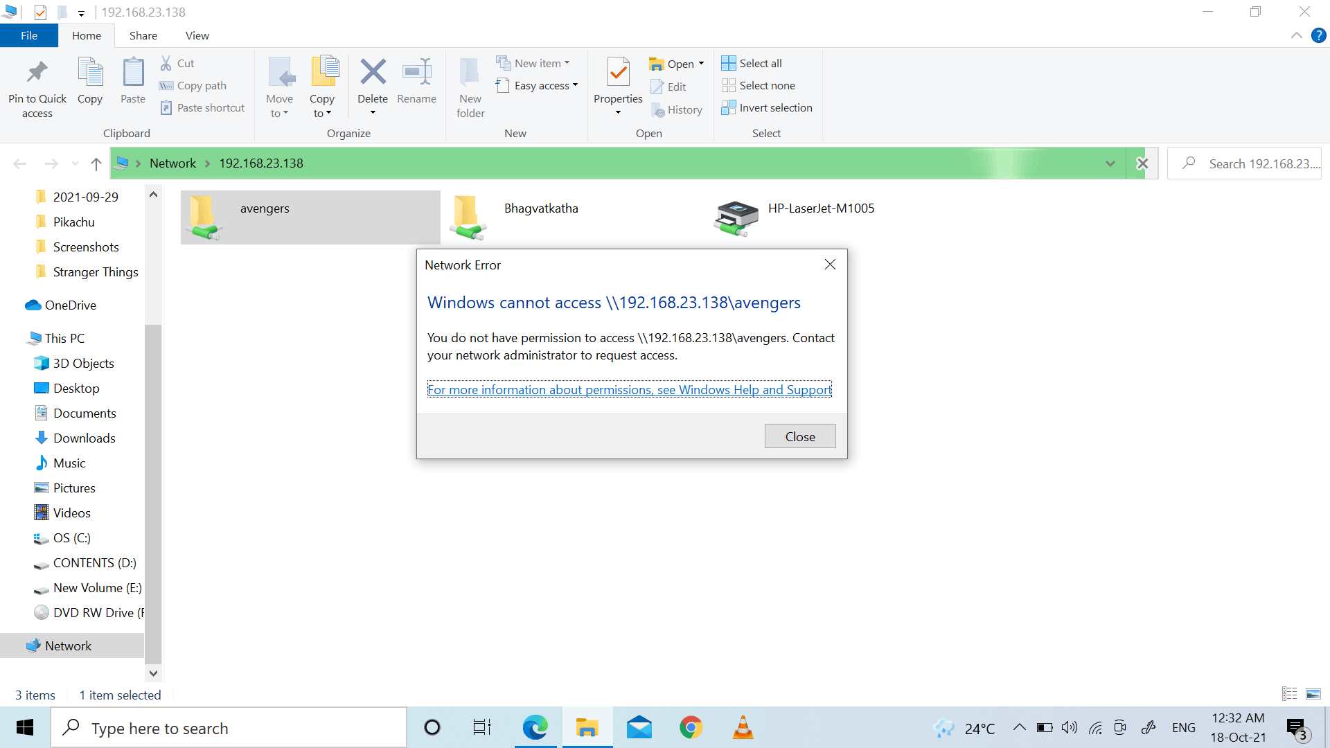 Unable To Access Files From An Another Computer Through Network Sharing ...