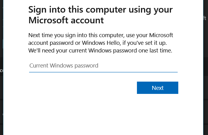 prompt asking for windows hello pin