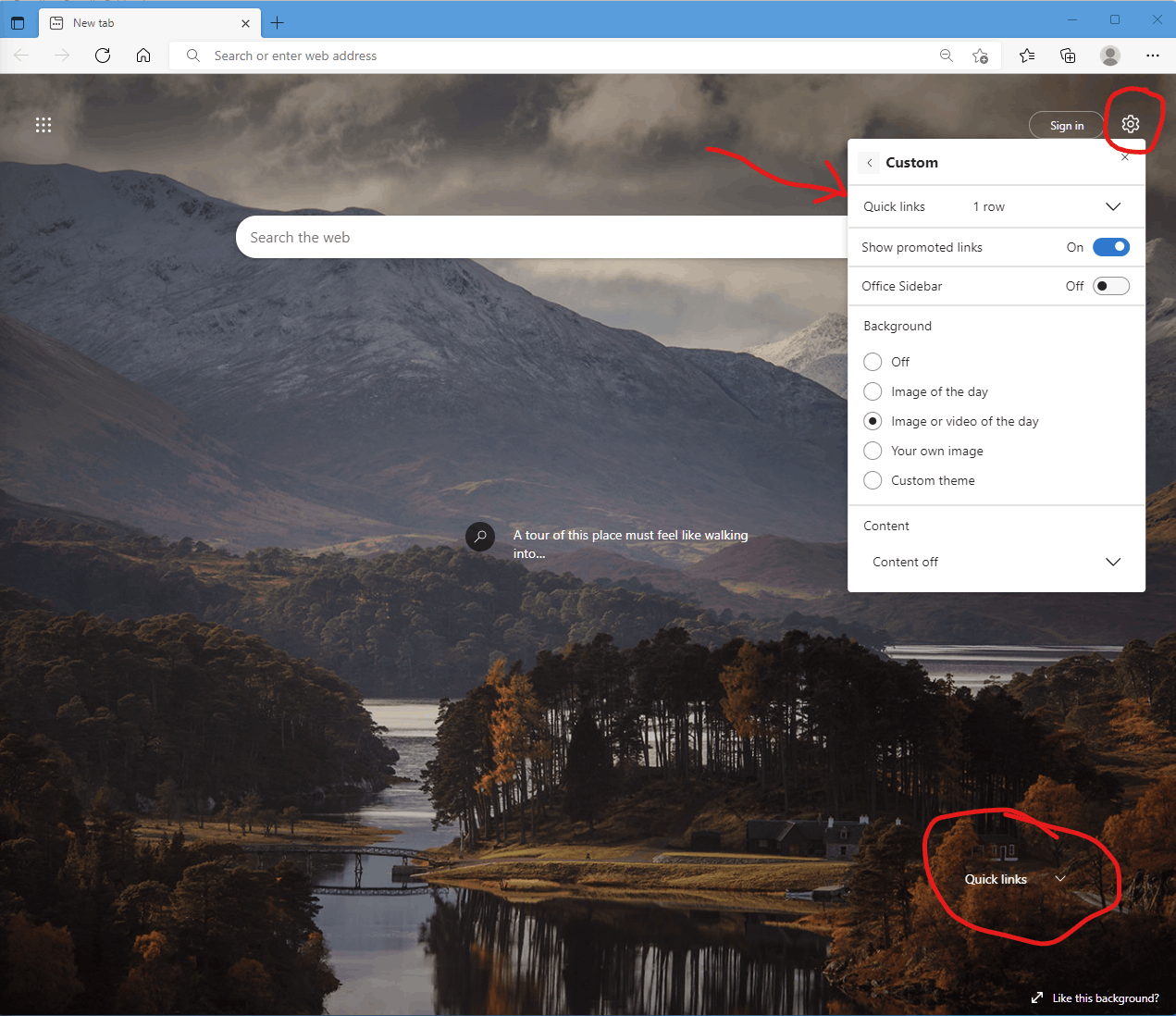 how do i get quick links back? - Microsoft Q&A