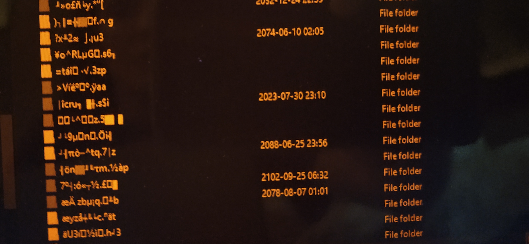 Folder suddenly full of garbage data--malware or could it be file ...