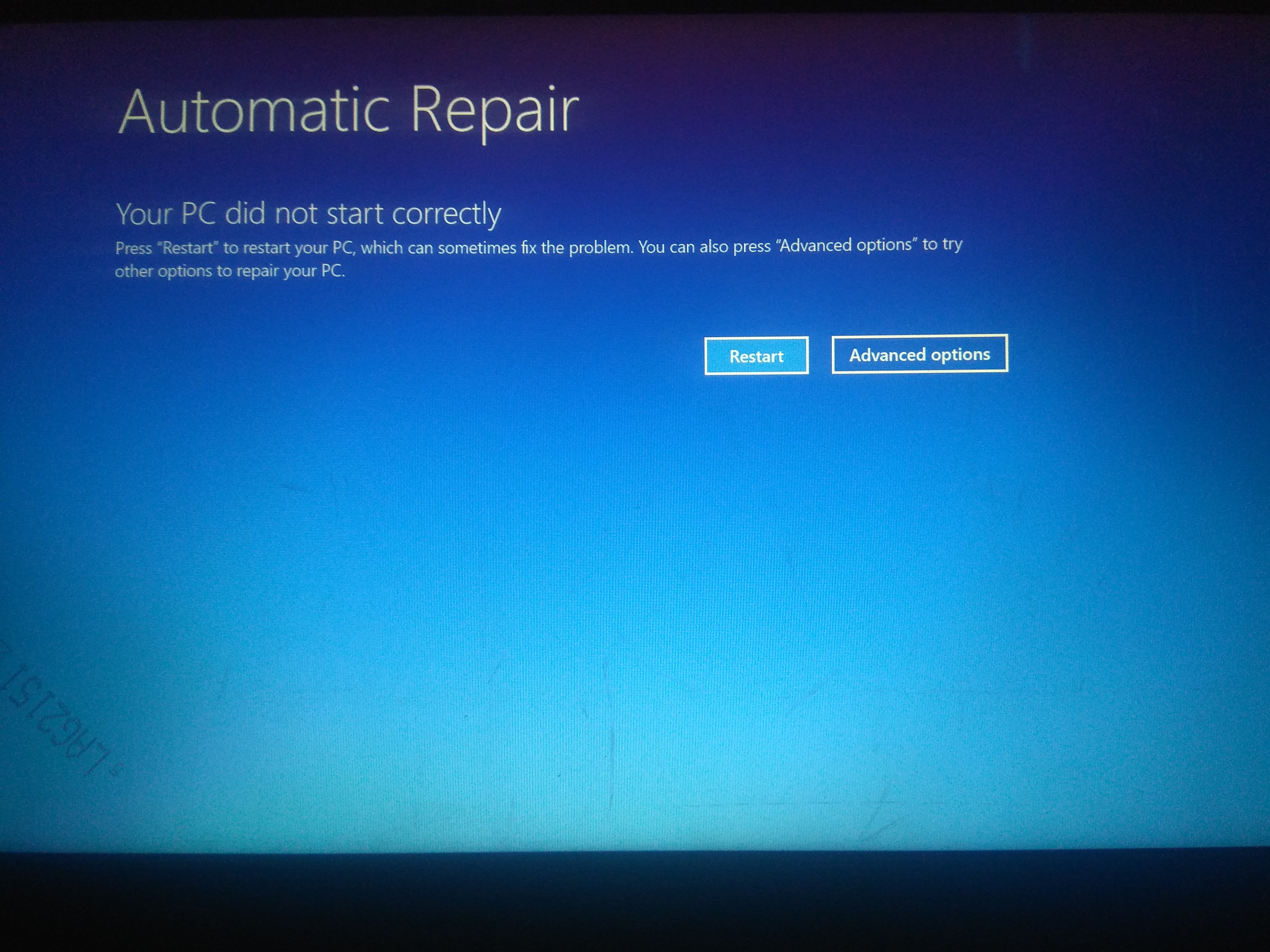 can't open windows 10 preparing automatic repair again and again