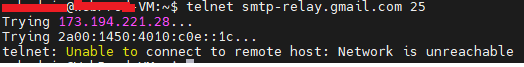 smtp error