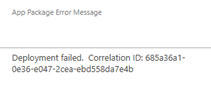 Deployment Failed in SharePoint On-Premises 2019 App Catalog ...