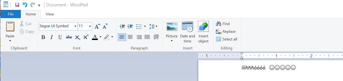 Notepad: ALT + KEYPAD_NUMBER (keypad) to access to special characters ...
