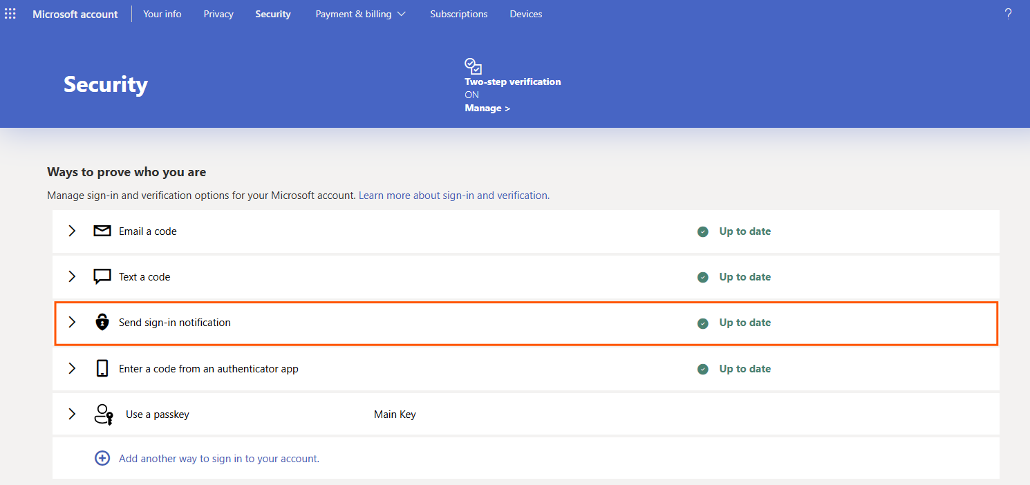 MFA not working for Azure login on personal acccount - Microsoft Q&A