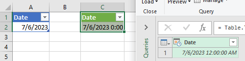Excel Date turns back into number format after running power query ...