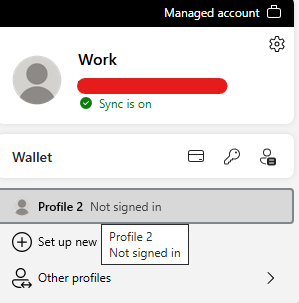 MS Edge will not recognize my profile substitutes it's own - Microsoft Q&A