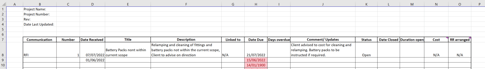 Conditional formatting help for due, overdue and empty cells ...