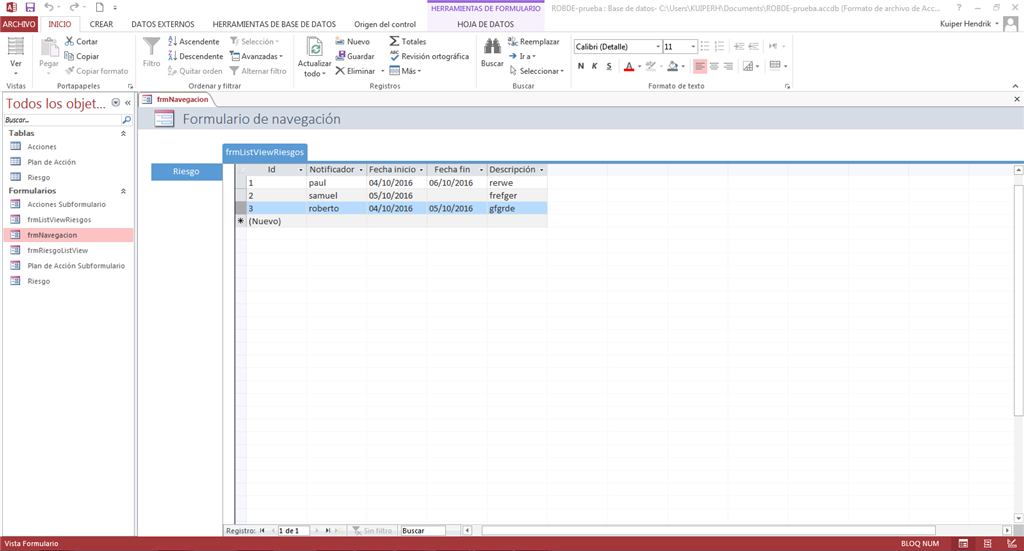 Referencing field of a subform in navigation form - Microsoft Q&A
