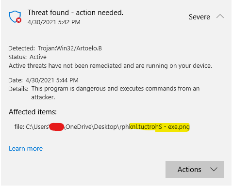 bug in Microsoft Defender - Microsoft Q&A
