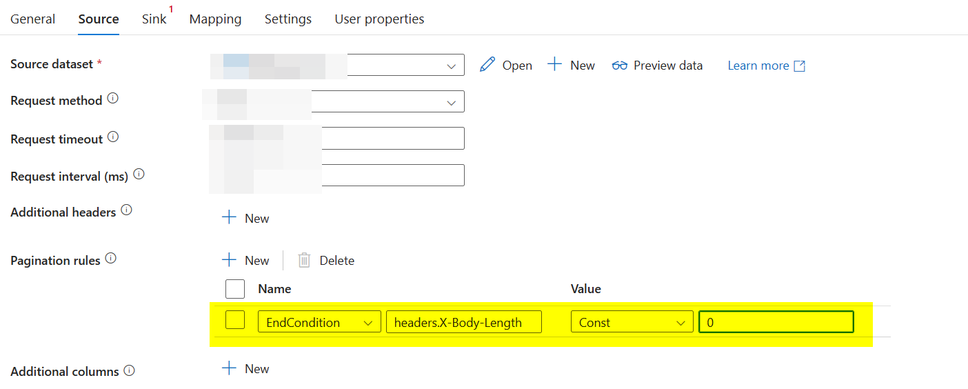 Using an expression as an end condition in Azure Data Factory REST API ...
