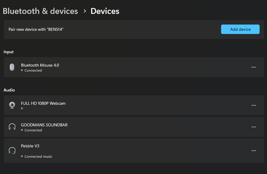 Bluetooth speakers and headphones connect but don't show in 'Volume' or ...
