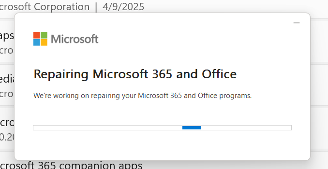 MS Word - online repair
