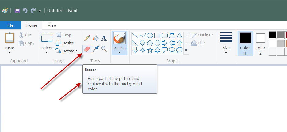 how to erase with Paint - Microsoft Q&A