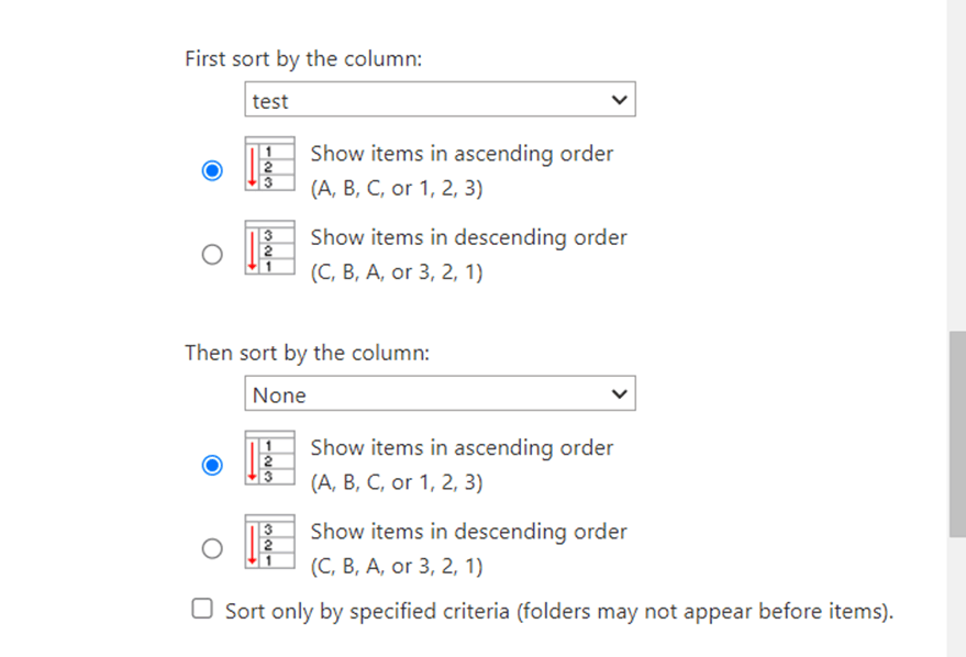 Sorting shared files - Microsoft Q&A