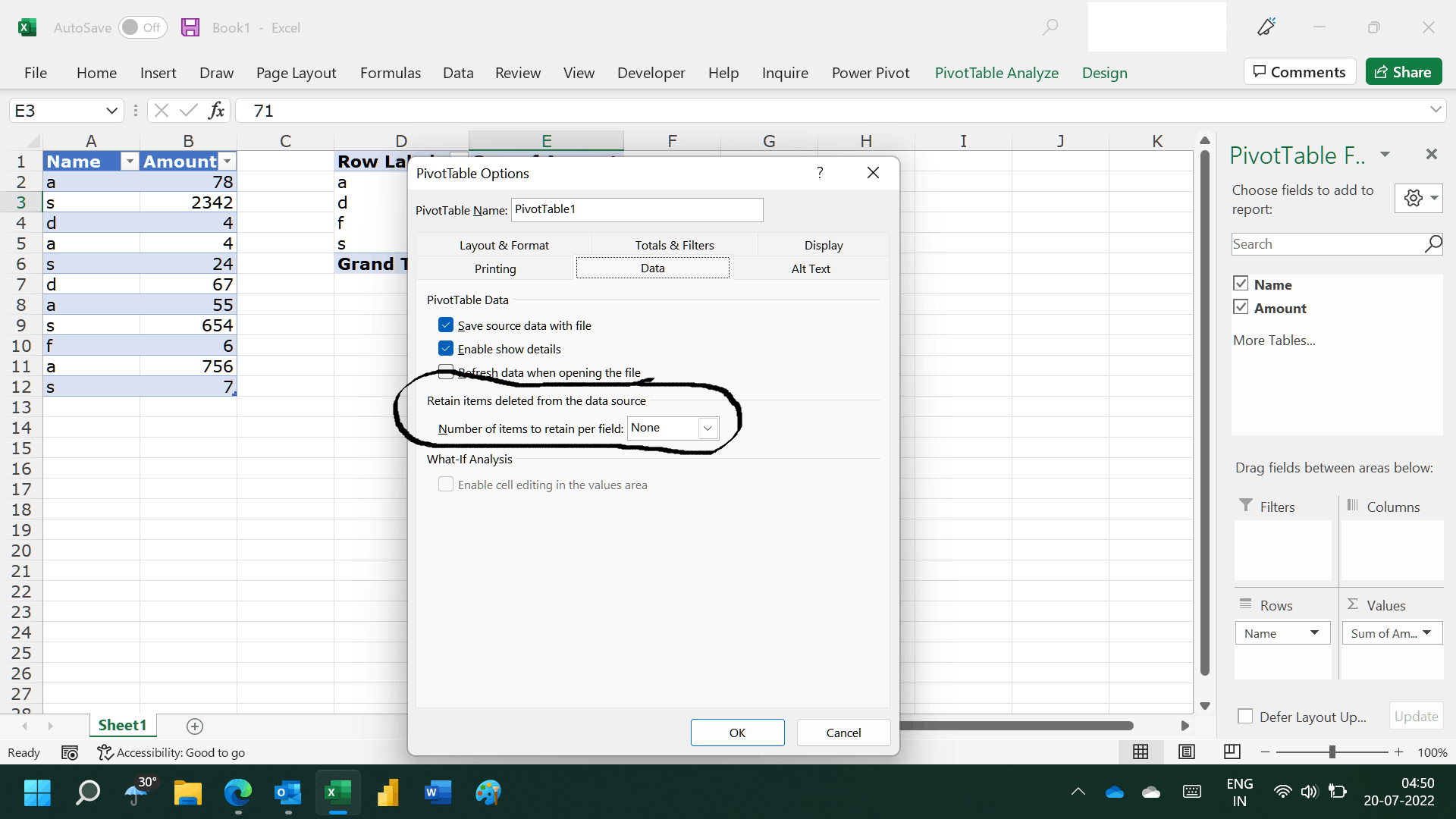 PivotTable Filters Display incorrect data - Microsoft Q&A
