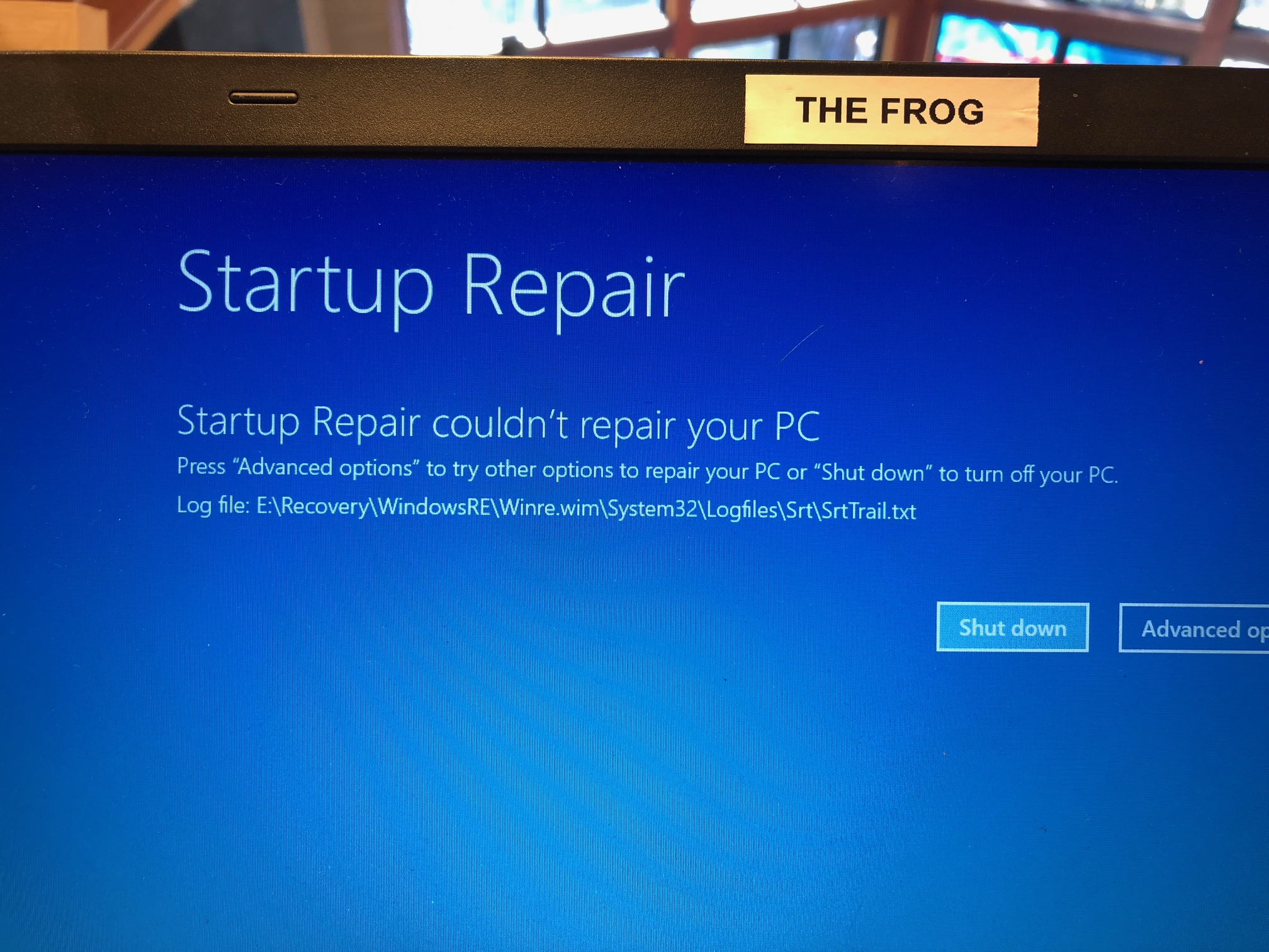 Automatic Repair Couldn't repair your PC - - Microsoft Q&A