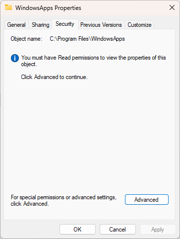 Some of the apps installed through the Microsoft Store show a ...