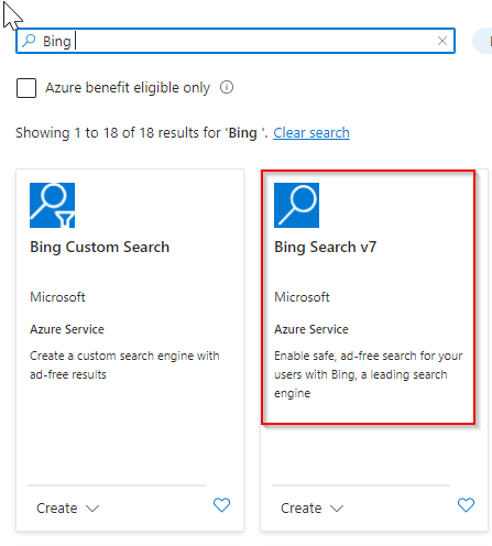 Bing custom search doesn't have a pricing tier for custom image search ...