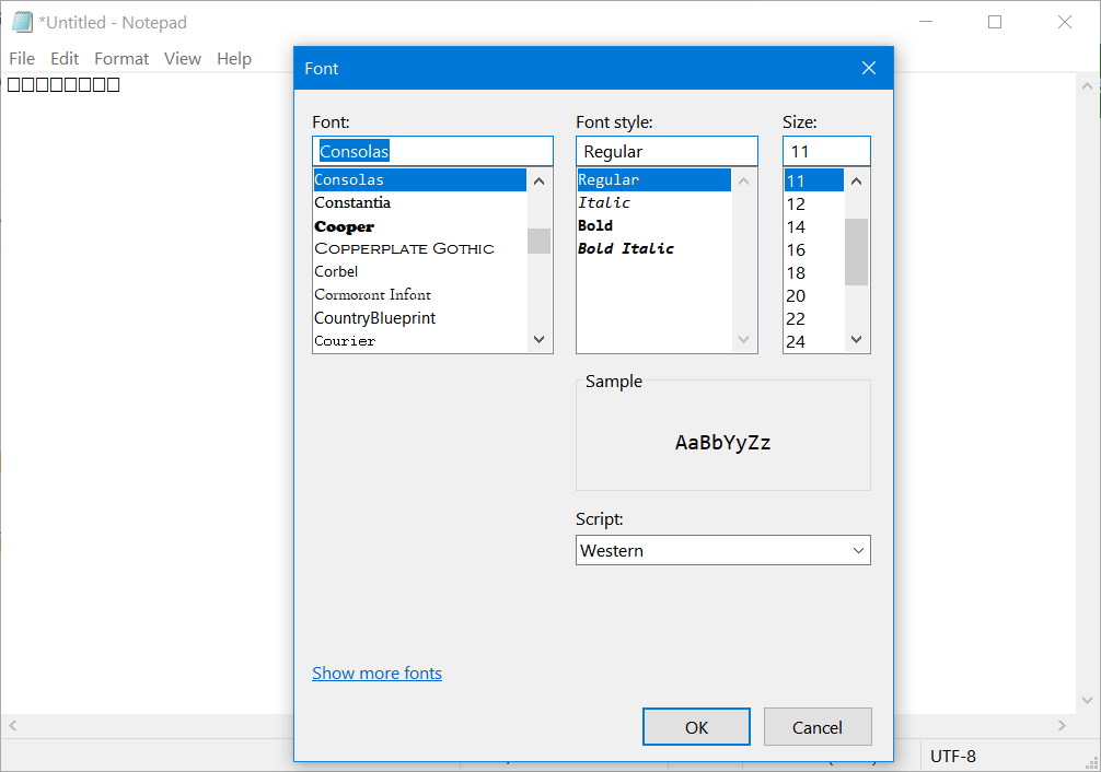 Notepad cannot display Japanese charracter - Microsoft Q&A