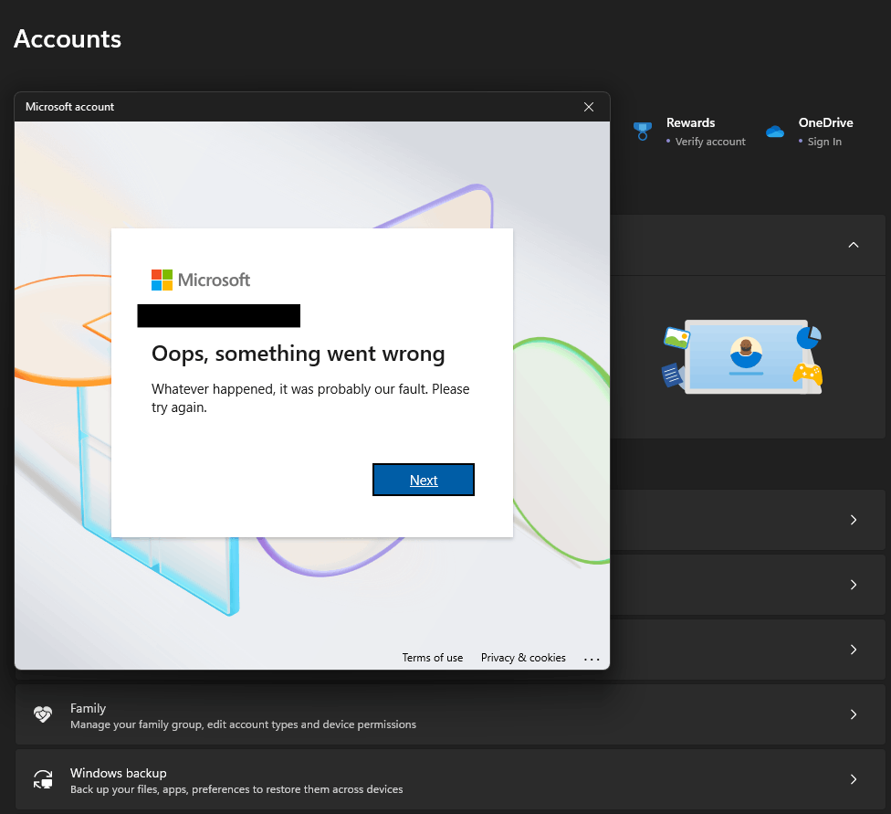 I can not log in to my microsoft account in the microsoft store and the ...
