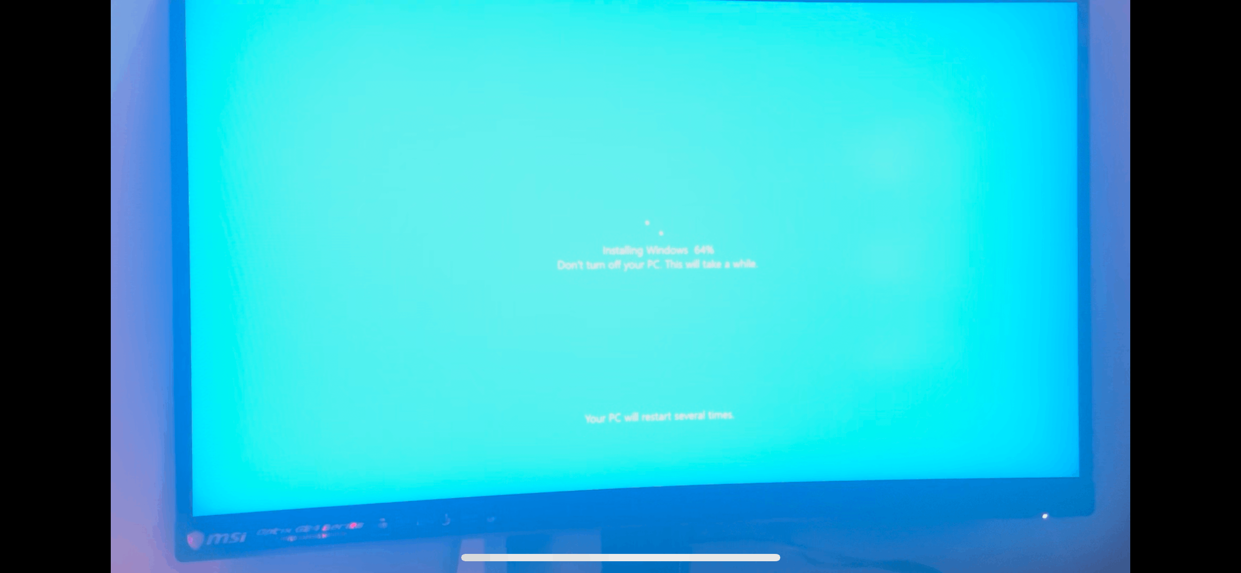 My friend gave me his gaming pc Resetting everything but turned it off ...