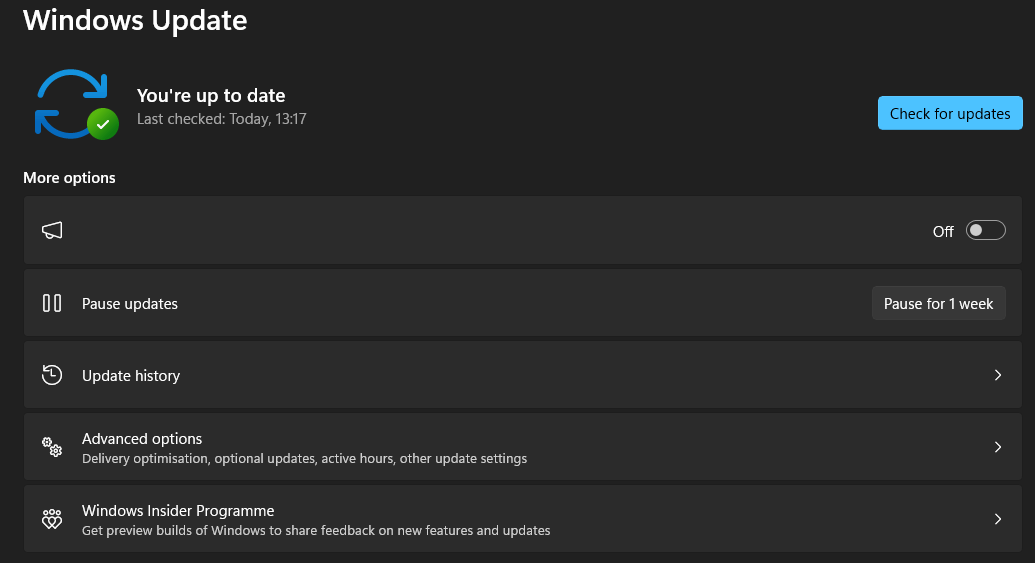 Get Windows updates as soon as they're available option keeps turning ...
