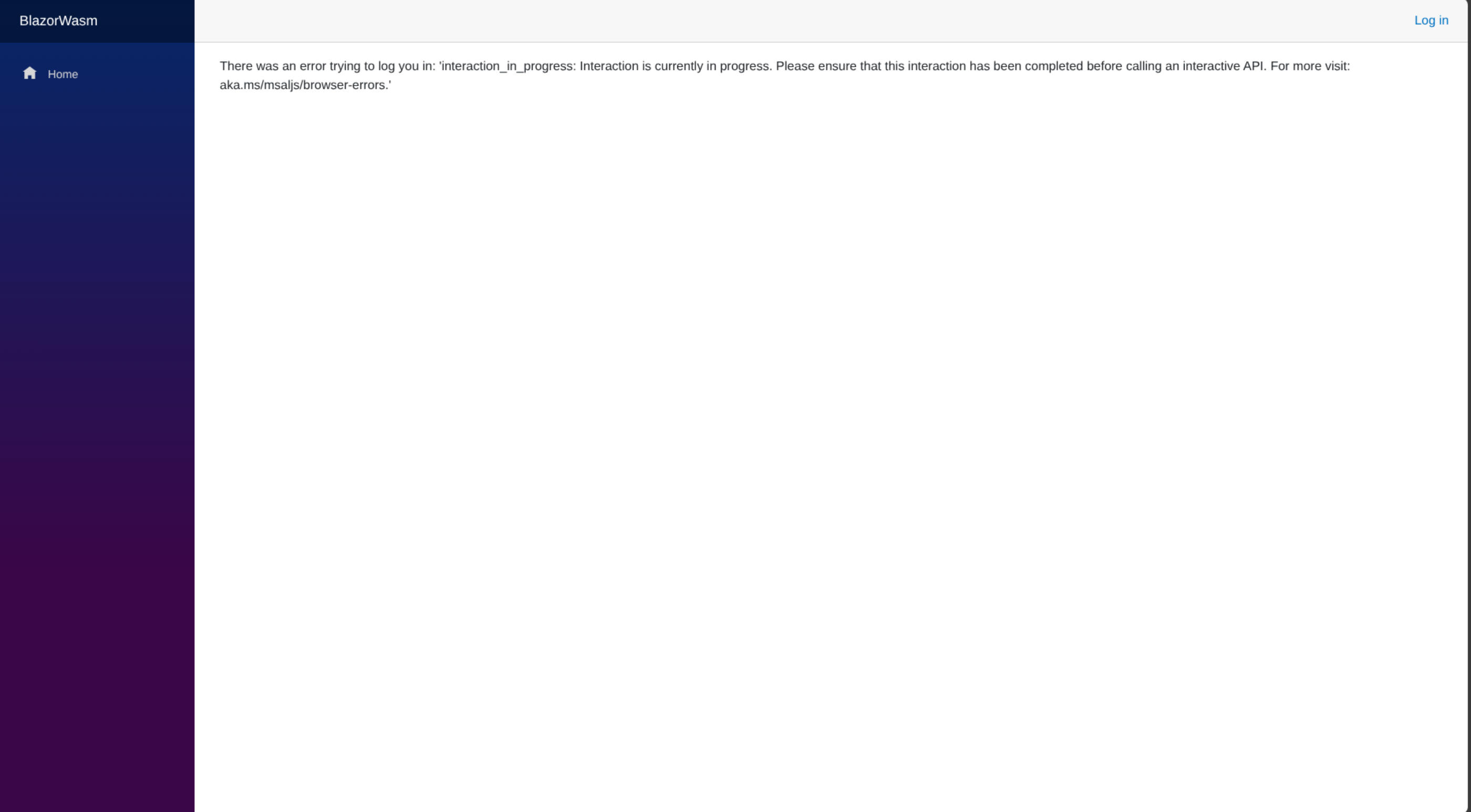 Blazor single-page application with SSO using Microsoft Entra ID ...