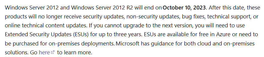 upgrade from Windows server 2008 R2 to 2012 then 2022 - Microsoft Q&A