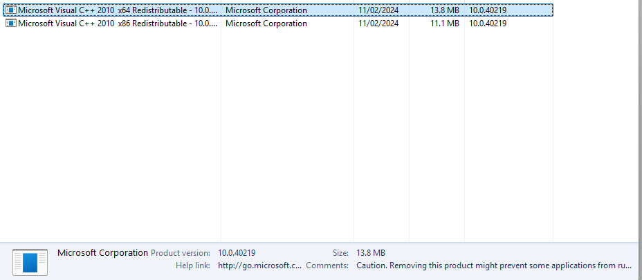 VC Minimum Runtime_x86 and x64 error - Microsoft Q&A