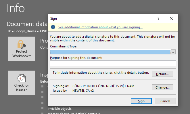 VBA Editor not list Digital Signature - Microsoft Q&A