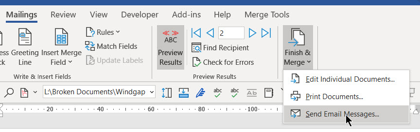 Mail merge and signature - Microsoft Q&A