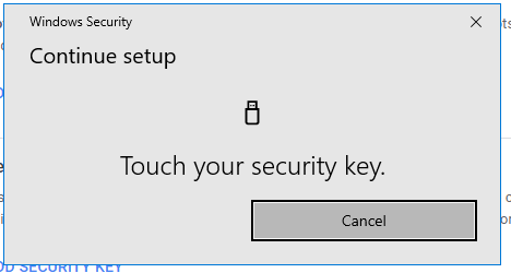 How can I disable the 3 POPUPs when using a security key??? - Microsoft Q&A