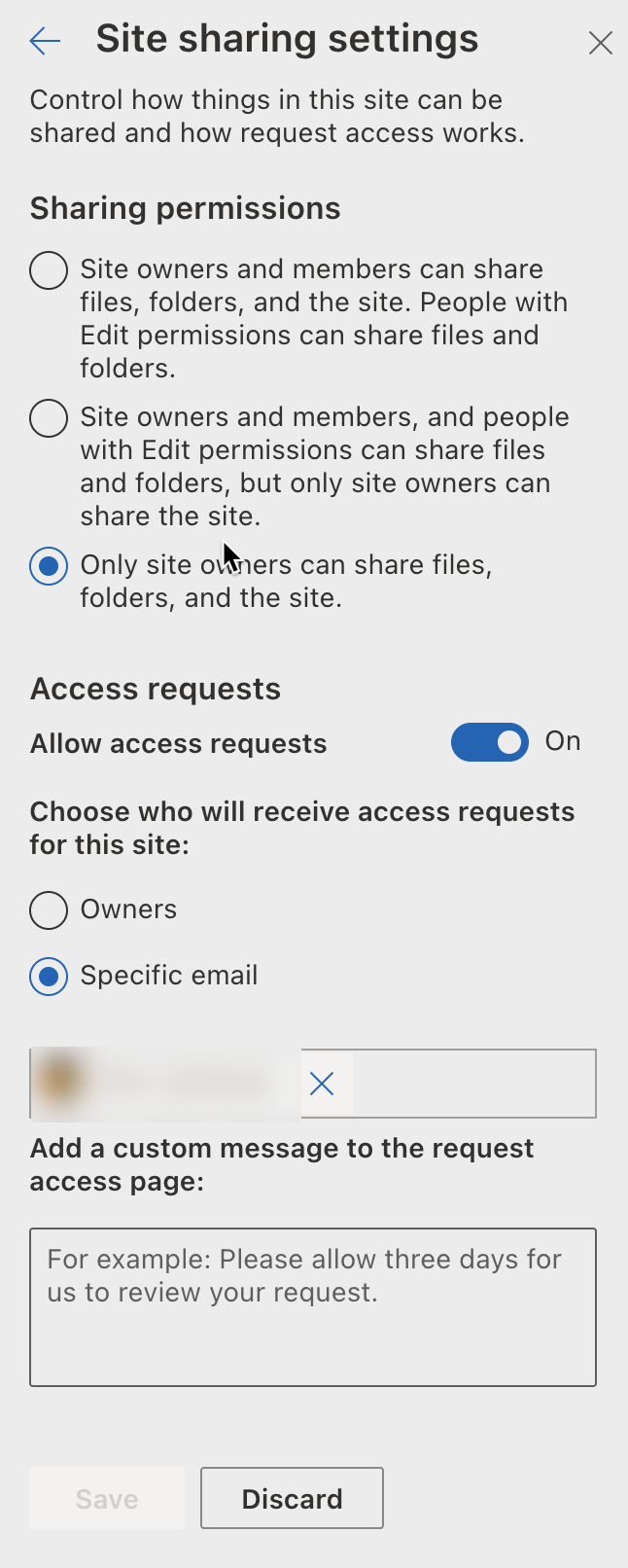 Sharepoint Access request not working anymore, now says org policy not ...