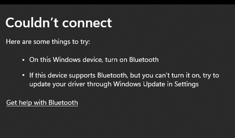 bluetooth problem