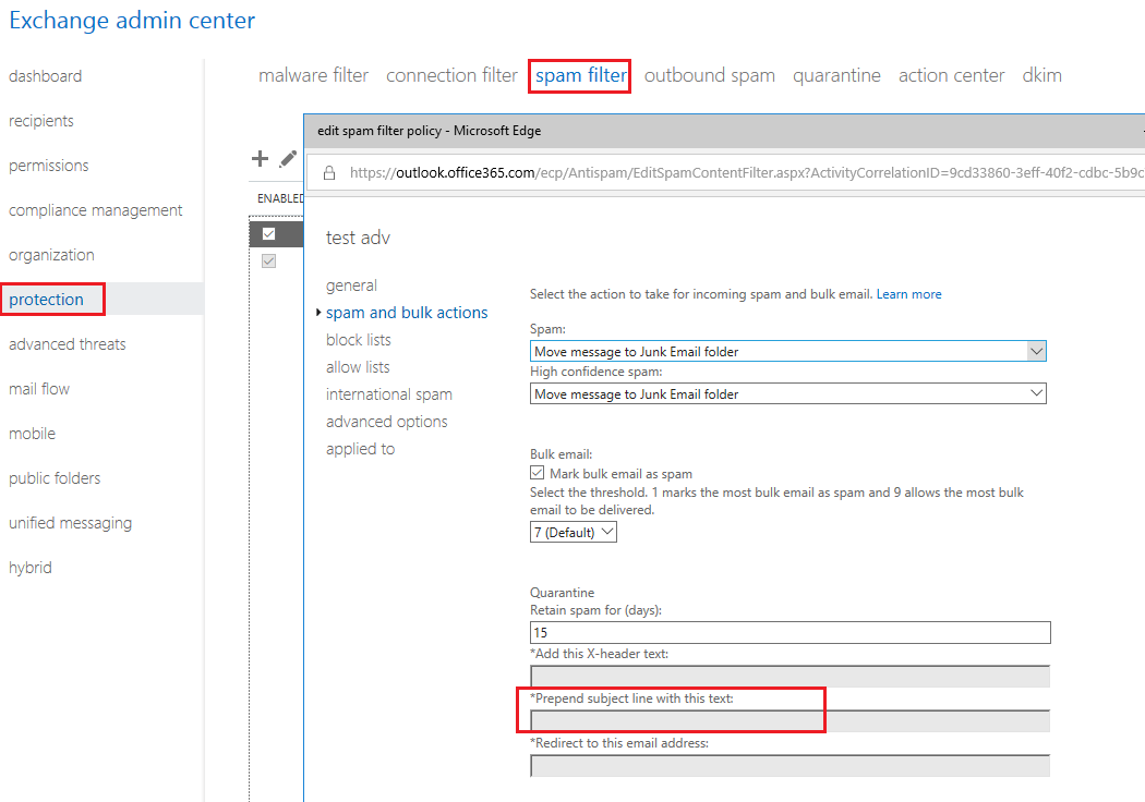 How I can remove #adv# tag from the subject line - Microsoft Q&A