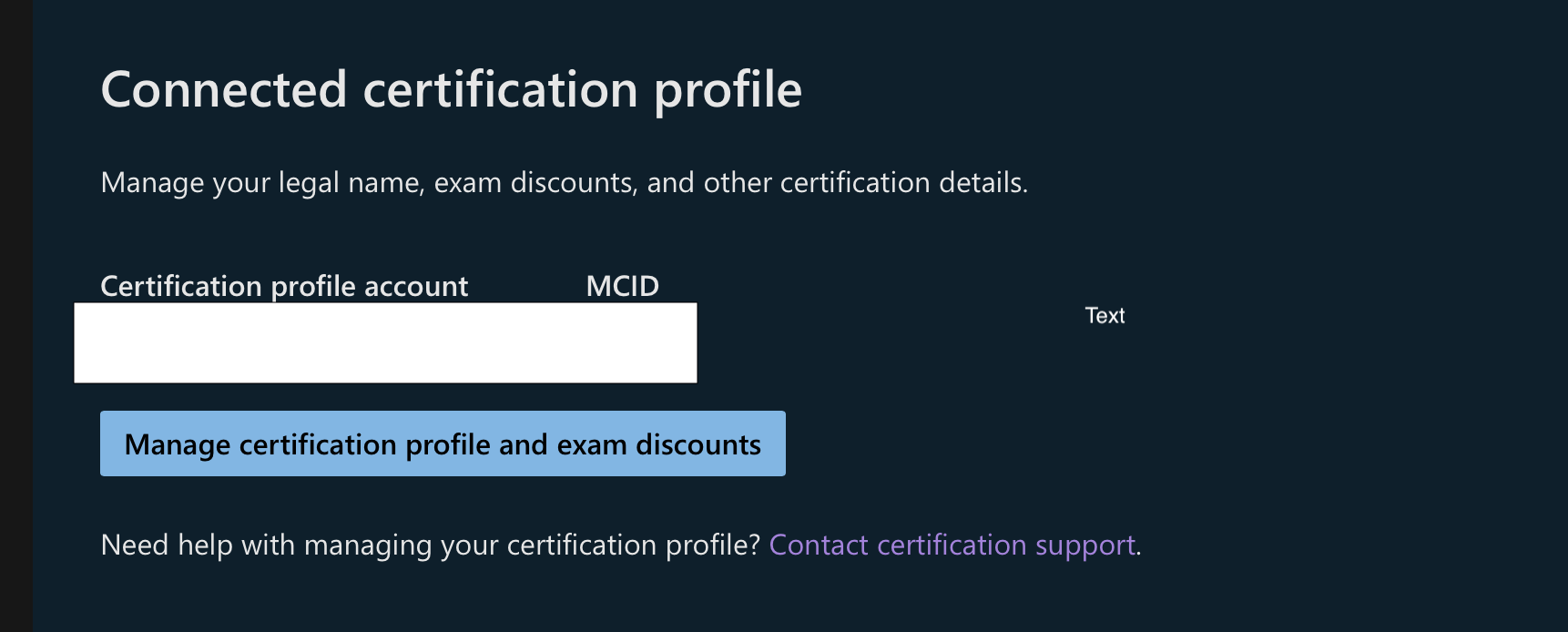 CERTIFICATION PROFILE STEP