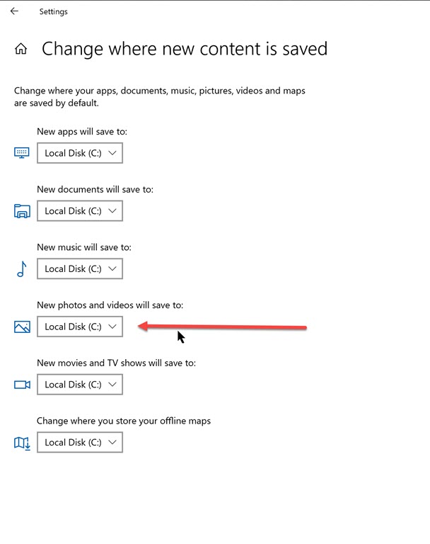 Camera app saves pictures from Camera to OneDrive automatically, how do ...