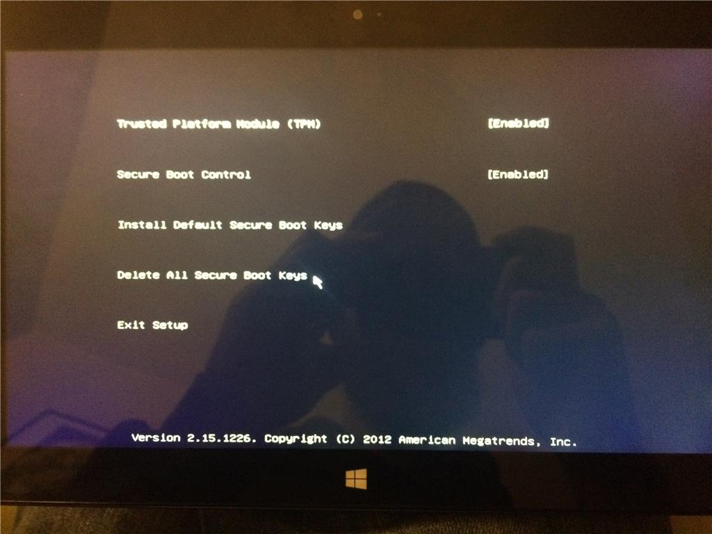 Surface Pro boots directly into BIOS/UEFI Screen - Microsoft Q&A