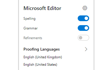 Microsoft Editor NOT allowing Advanced Writing Ideas/Refinements ...
