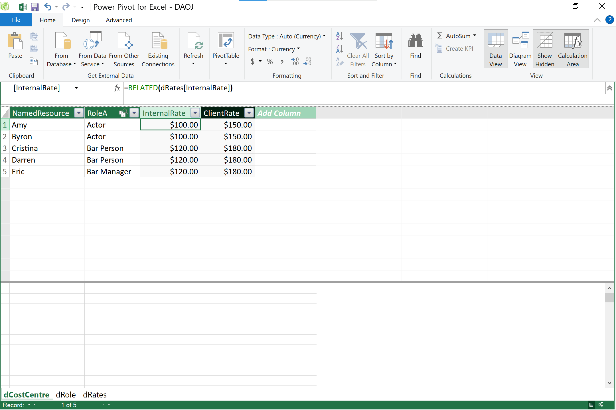 Excel Power Pivot Data Model - how to link 3 tables and return data ...