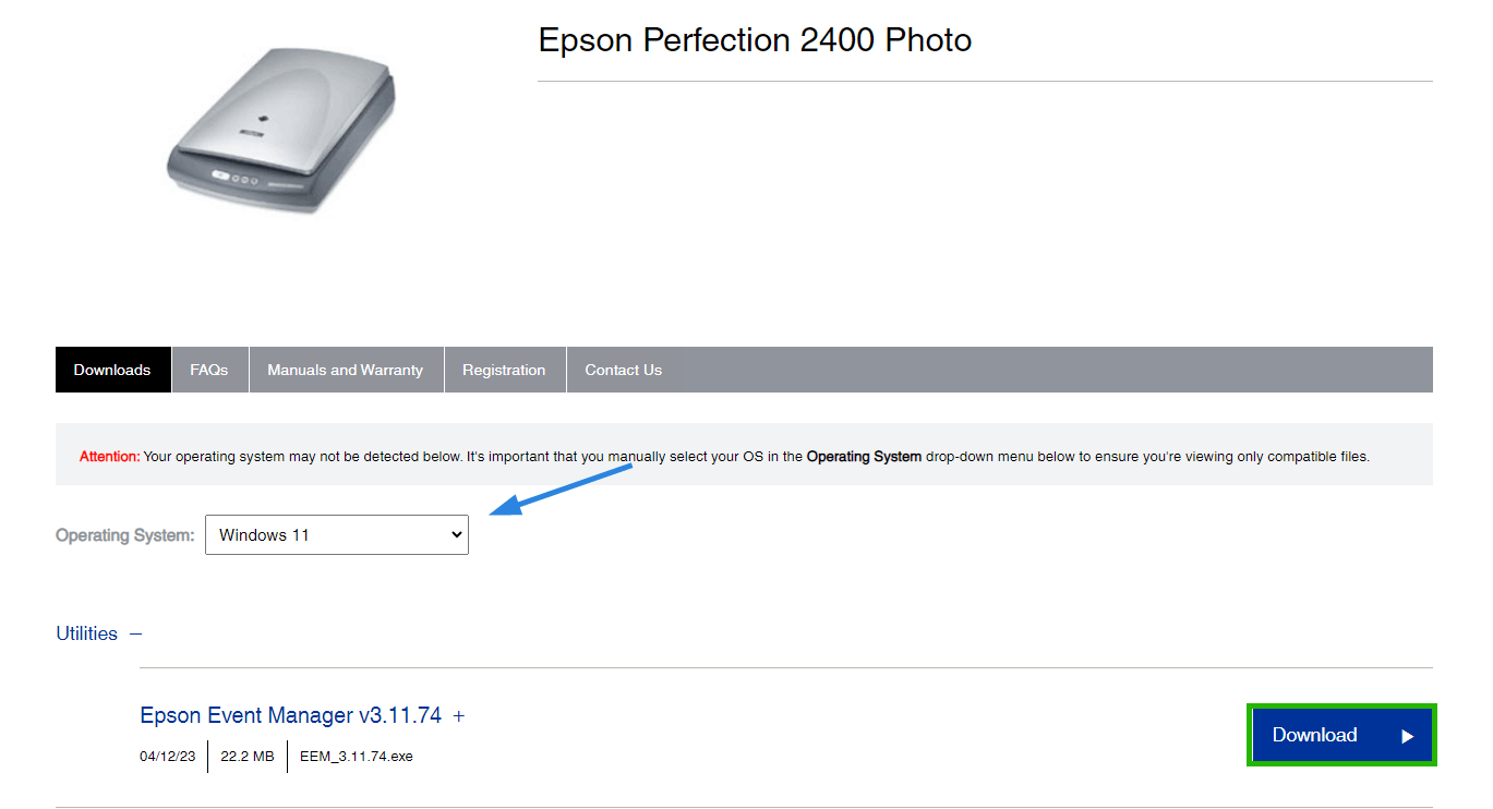 Windows 11 Treiber und Scanner epson perfection 2400 photo ist schon ...