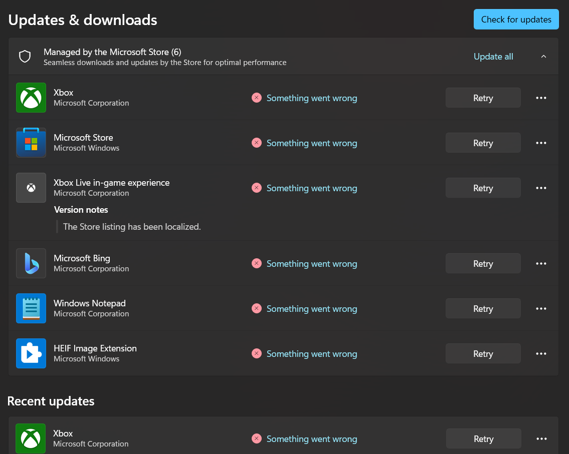 Microsoft store error code 0X80D0681A cant install or update